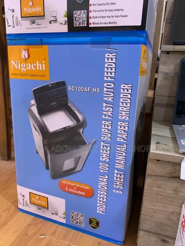 Nigachi 100 Sheets Professional Manual Paper Shredder. · Photo 1