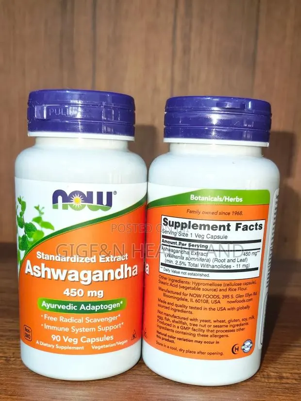 Ashwagandha, Standardised Extract, 450mg, 90vegcapsules. · Photo 1