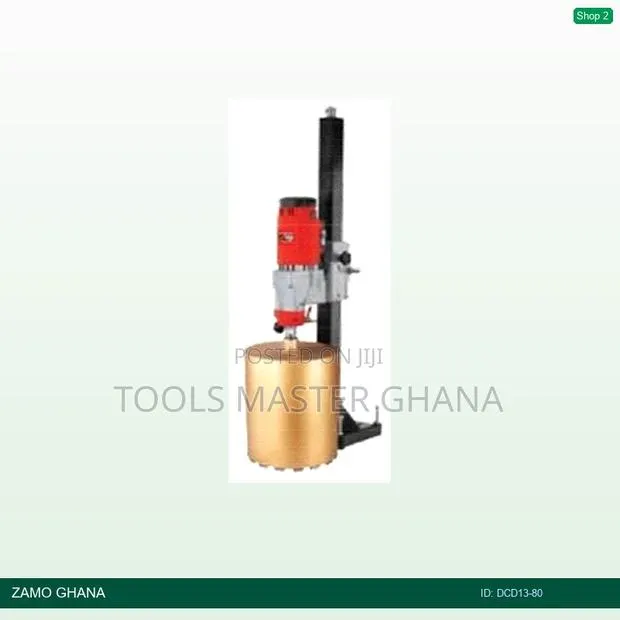 Diamond Core Drill 1500w 90mm 880-1990-3960rpm With Stand N - Dcd13-80 · Photo 1