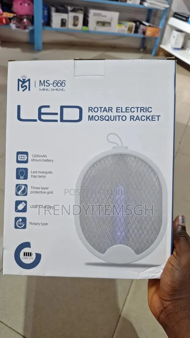 2-in-1 Rechargeable Electric Mosquito Swatter LED Trap Lamp · Photo 1