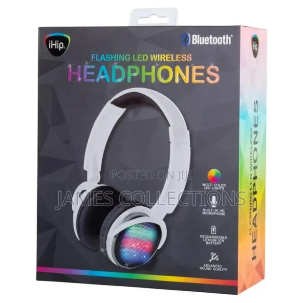 Ihip Light Up Bluetooth Headphones With Assorted Colors · Photo 1