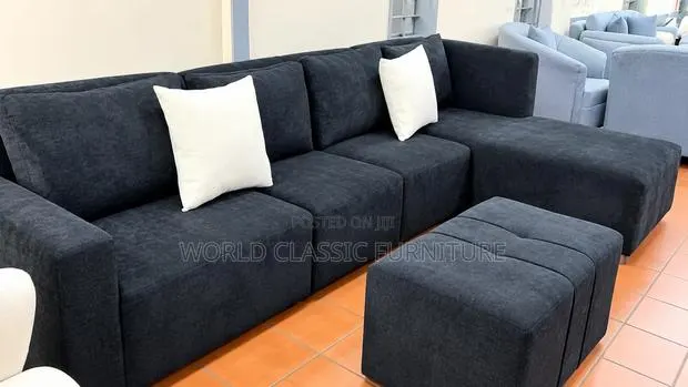 Modern L-Shaped Sectional Sofa Set – Stylish Comfortable · Photo 1