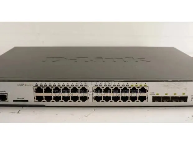 D-Link DGS-3120-24PC. 24port Gigabit PoE Switch, 4 Combo SFP, Managed · Photo 1