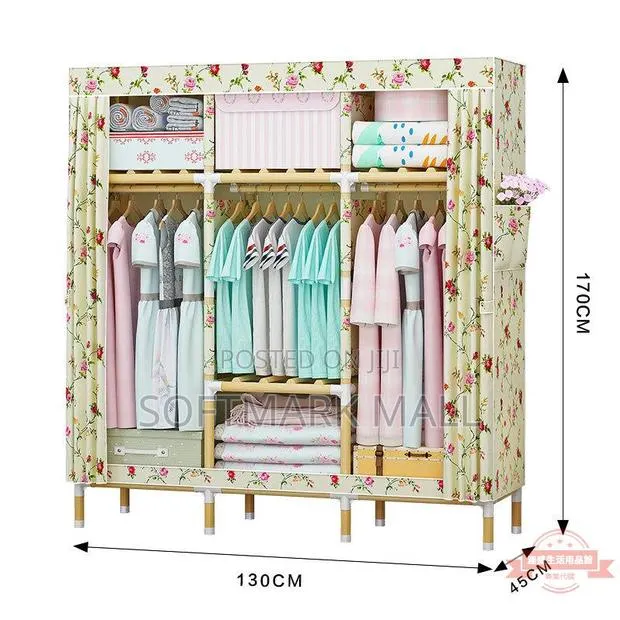 Portable Wooden 3in1 Wardrobe · Photo 1