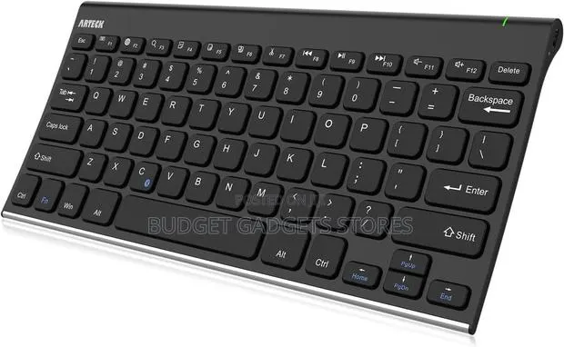 Arteck Hb086 Bluetooth Rechargeable Stainless Steel Keyboard · Photo 1