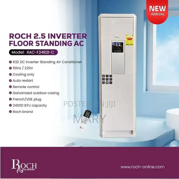 Roch 2.5hp Inverter Floor Standing AC · Photo 1