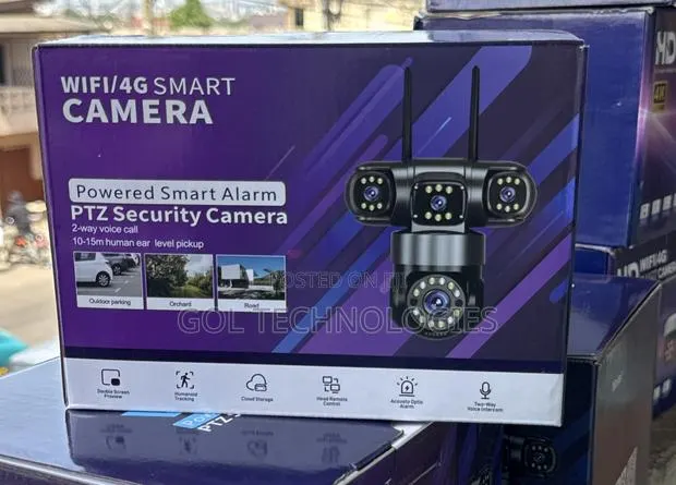 4g Smart Wireless Camera Ultra Lens Ac Power 3lens 6mp Camera · Photo 1