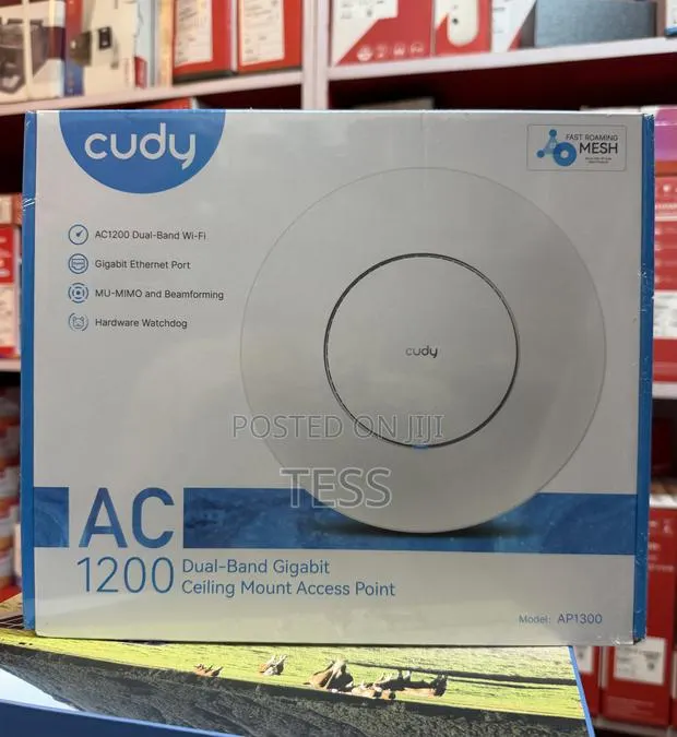 Cudy Ceiling Access Point Ap Ap1300 Ac1200 Dual Band Gigabit · Photo 1