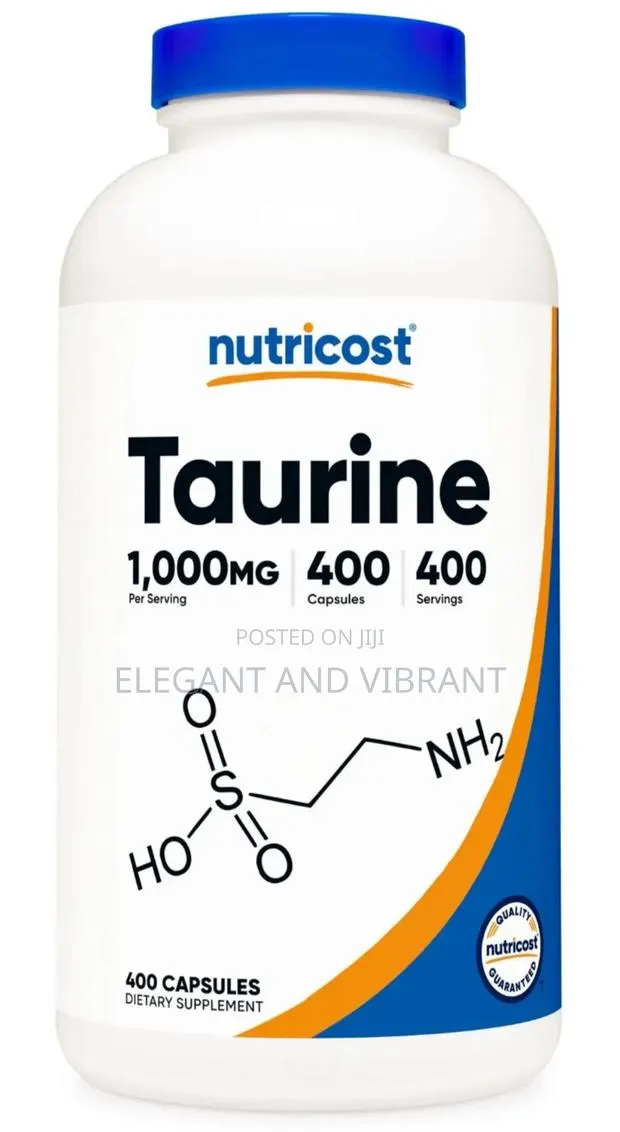 Taurine 1000mg, 400 Capsules - Gluten Free · Photo 1