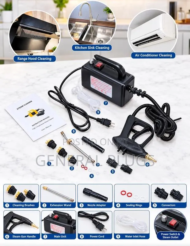 Hot Vapor Deep Sterilization Deep Steam Cleaner for Cars, Kitchen Etc · Photo 1