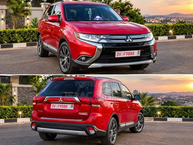 Mitsubishi Outlander SE FWD 2016 Red · Photo 1