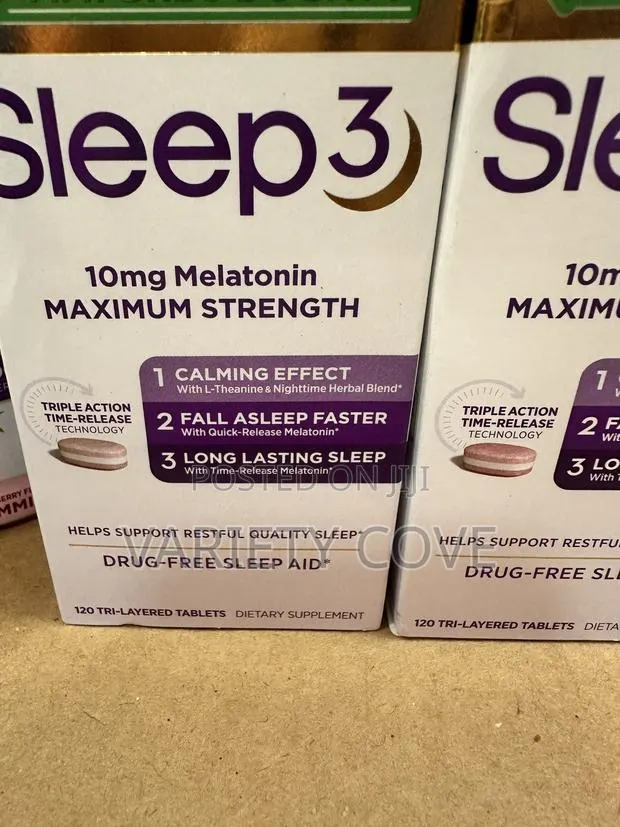 Nature's Bounty Sleep 3 (120 Tablets Max Strength Drug Free Sleep Aid · Photo 1