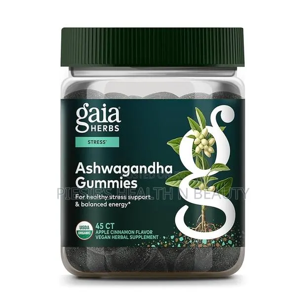 Gaia Herbs Organic Ashwagandha Gummies, Stress Support, 45 Count · Photo 1