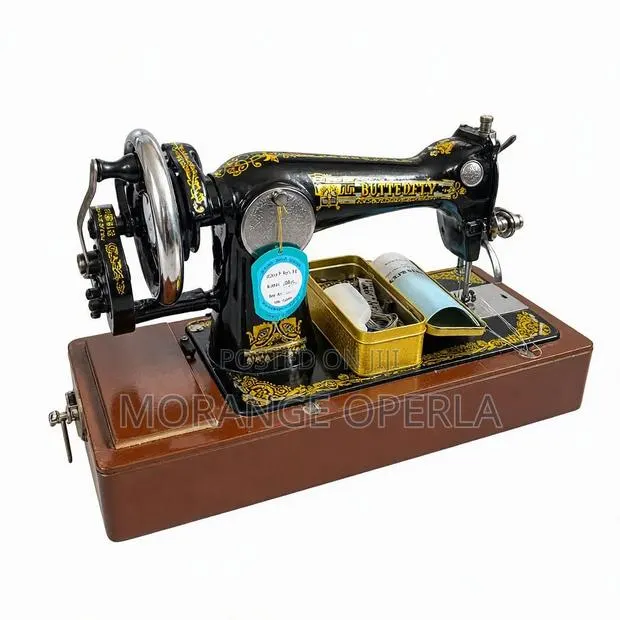 Brand New Manual Butterfly Sewing Machine With Wooden Base · Photo 1