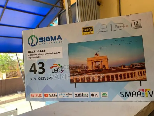 Sigma 43” Smart Led Tv – Full Hd 1080p Frameless (Stv-K43v6-S) · Photo 1