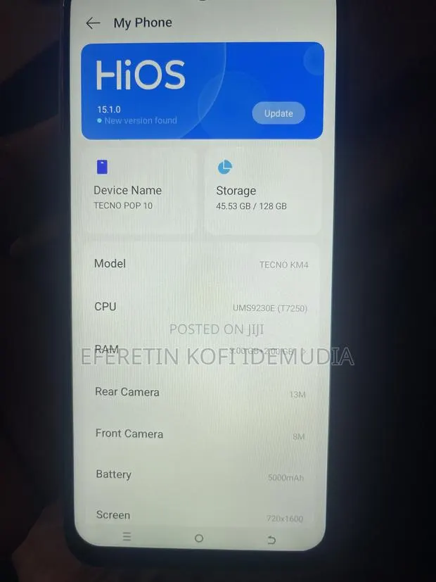 Tecno Pop 10 128 GB Gray · Photo 1