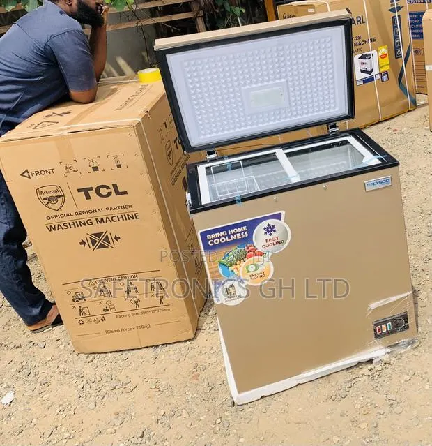 Shop Arctic Cool 1 Door Nasco 142L Nas200FL Gold Freezer · Photo 1