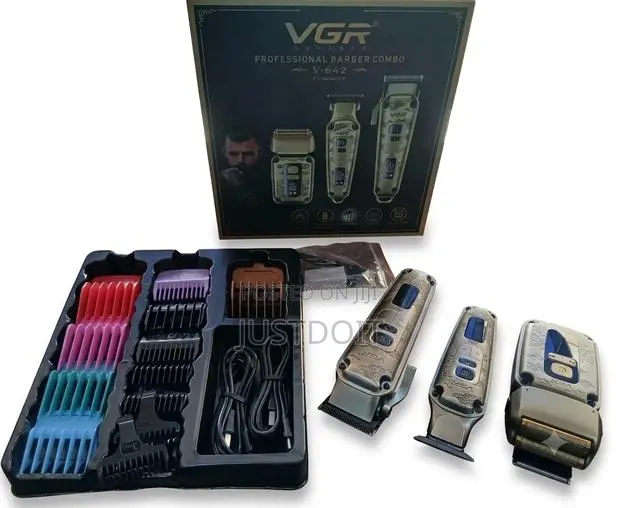 VGR Rechargeable Clipper, Trimmer and Smoothener Set. · Photo 1