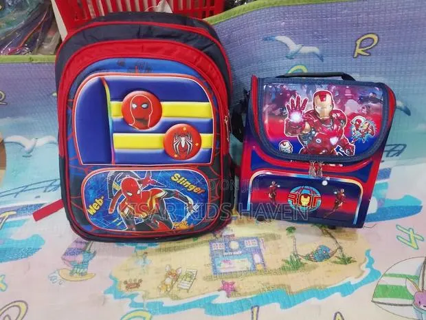 Nice and Cute Boys School Bag and Lunch Bag 4 to 7 Years · Photo 1