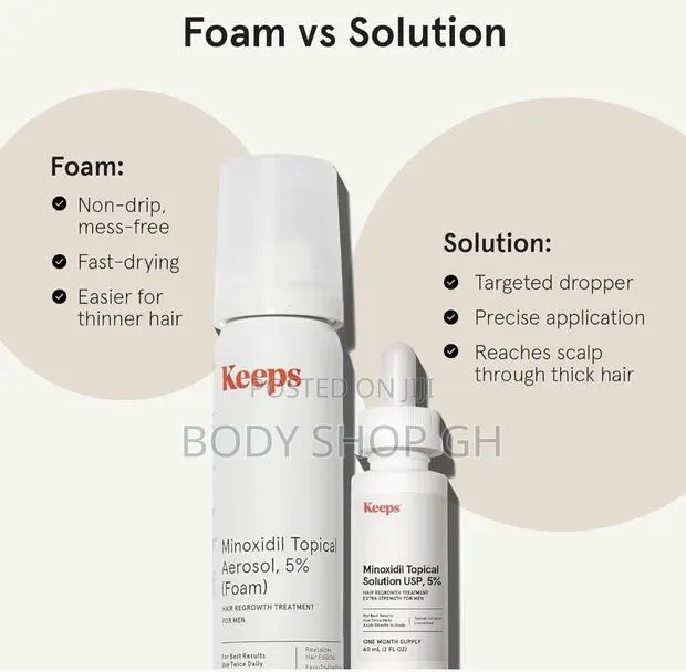 Keeps Extra Strength Minoxidil Foam + Oil Combo Pack - Hair Regrowth · Photo 1