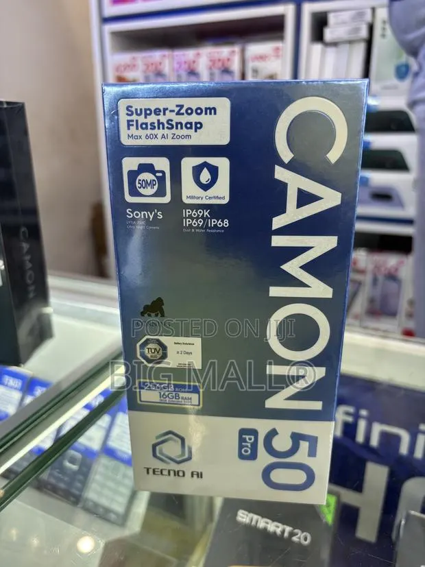 New Tecno Camon 50 Pro 256 GB Black · Photo 1