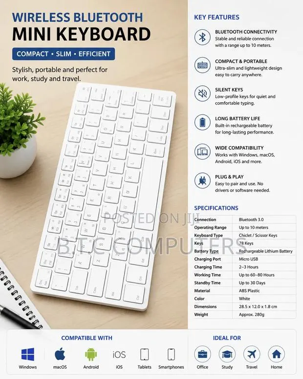 Bluetooth Macbook Keyboard Wireless · Photo 1