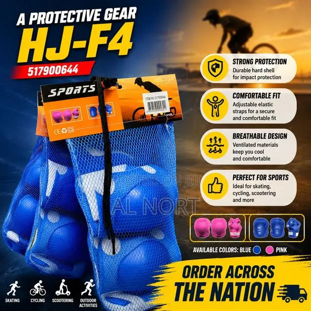 Sports Protective Gear Set – Knee, Elbow Wrist Pads · Photo 1