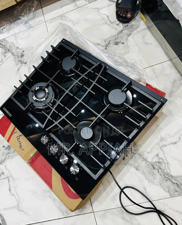 Super Classic Kenwood 60cm 4 Gas Hob(Tempered Glass) Black · Photo 1