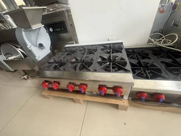 Commercial 6 Burner Gas Stove Cooler Tabletop · Photo 1