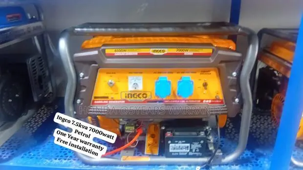 7000watt 7.5kva Ingco Petrol Generator · Photo 1