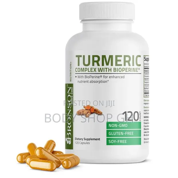 Bronson Turmeric Curcumin With Bioperine - High Potency - 120 Count · Photo 1