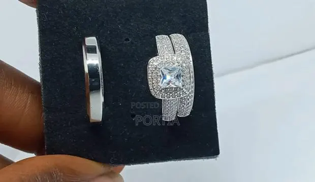 Bride's and Groom's Sterling Silver Rings Set · Photo 1
