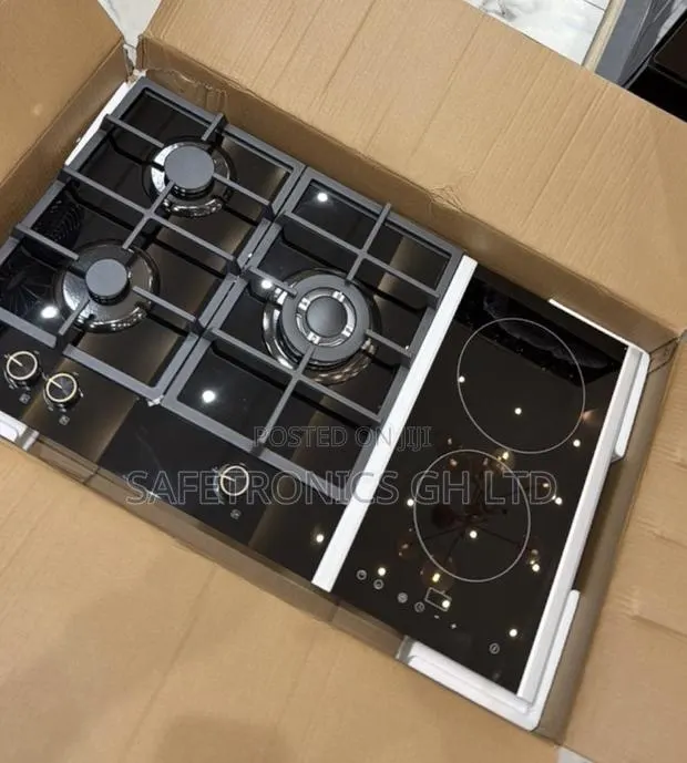 Trust Black Kenwood 3+2 Dual-Fuel Built-in Cooker Hob Gas and Electric · Photo 1