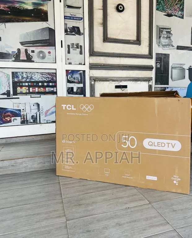 Sleek TCL 50 Inches Qled Smart Google Television(Black) · Photo 1
