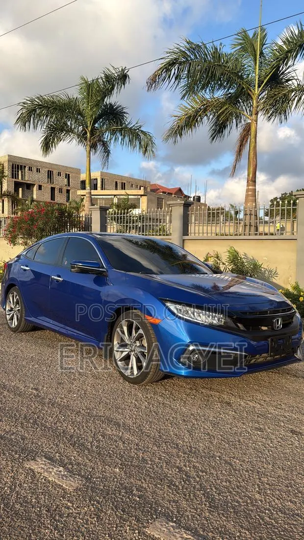 Honda Civic Touring Sedan 2019 Blue · Photo 1