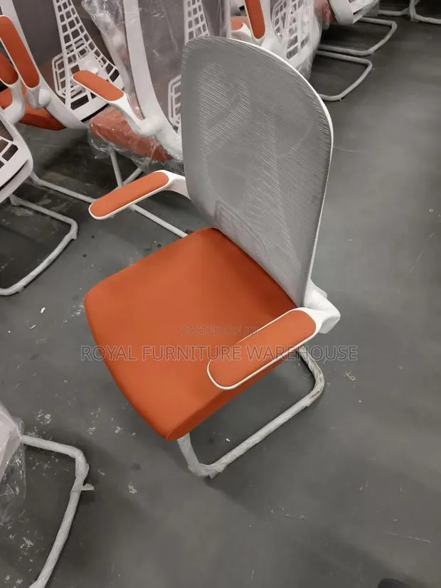 Ergonomic Mesh Visitor Chair With Sled Base and Flip Armrests · Photo 1