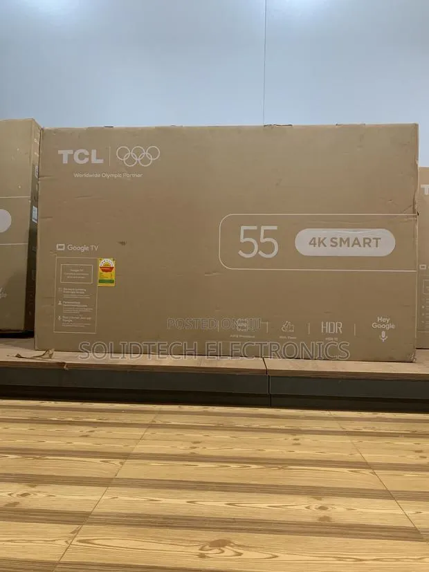 Brand New TCL 55" UHD 4K Smart Google TV Frameless Metallic Edition. · Photo 1