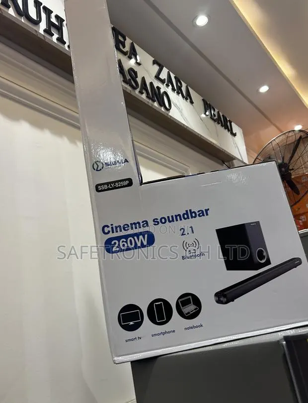 Check Out Black 260w Bluetooth Wireless Sigma SSB-Ly-S259p Soundbar · Photo 1