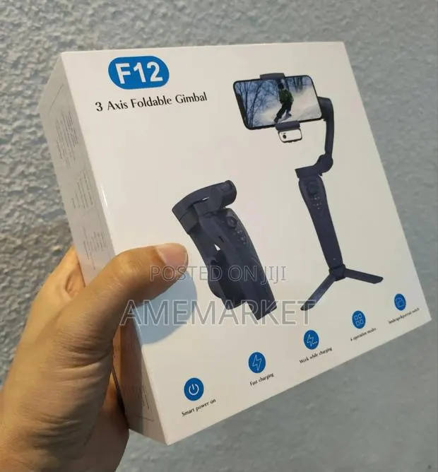 3-Axis Gimbal Stabilizer for iPhone, Android Ai Face Tracking - F12 · Photo 1