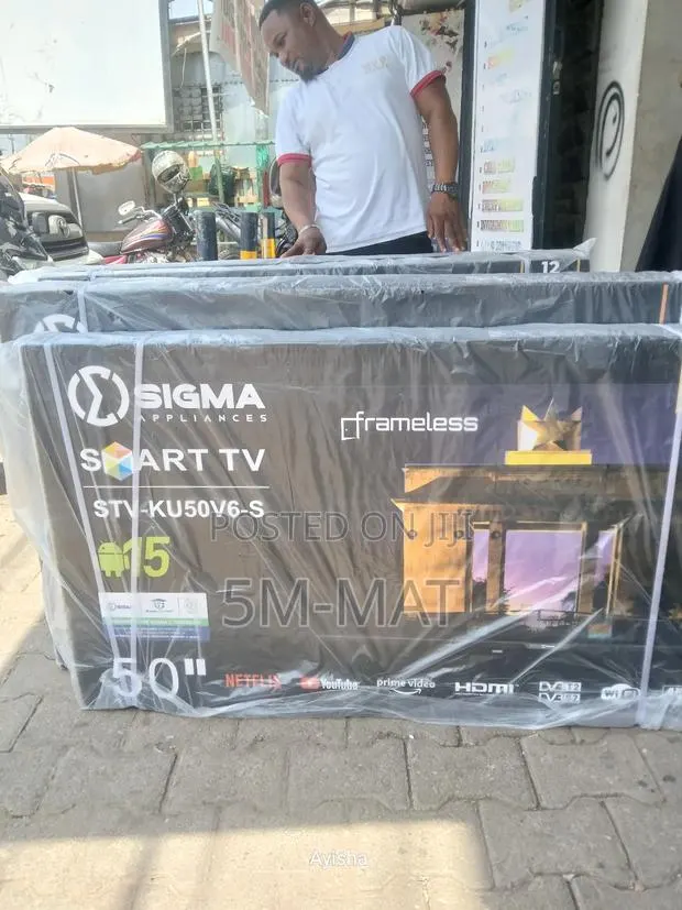 2026 Sigma 50 Uhd Smart Android Digital Frameless Tv Sig-Ku50v6-S · Photo 1