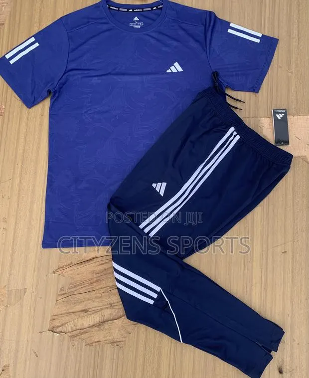 Adidas Blue Black Top and Down · Photo 1