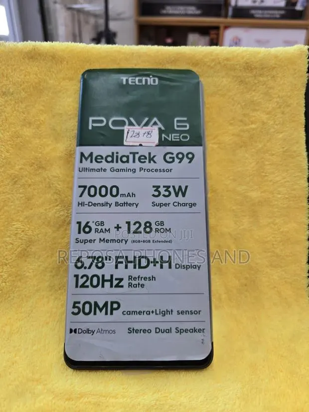 New Tecno Pova 6 Neo 128 GB Black · Photo 1