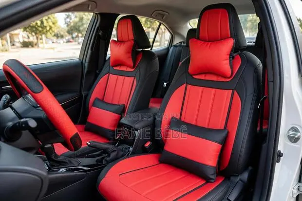 Premium Red & Black Car Seat Cover Set · Photo 1
