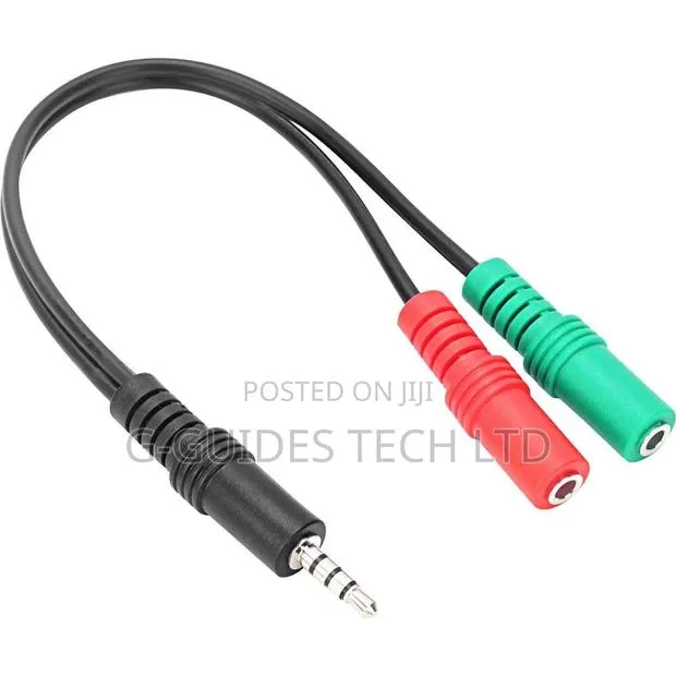 3.5mm Audio Splitter Adapter, 3.5mm Headphone Mic/Audio Adapter · Photo 1