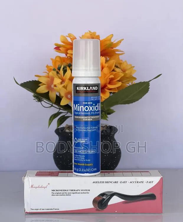 Hairline Regrowth - Kirkland Minoxidil Foam + Derma Roller · Photo 1