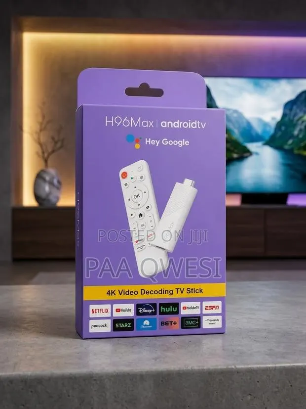 H96Max Android TV Stick With Remote · Photo 1