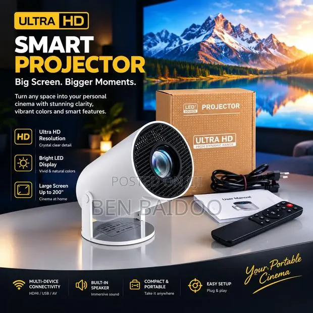Ultra HD Smart Projector (Quality Video Clarity) · Photo 1