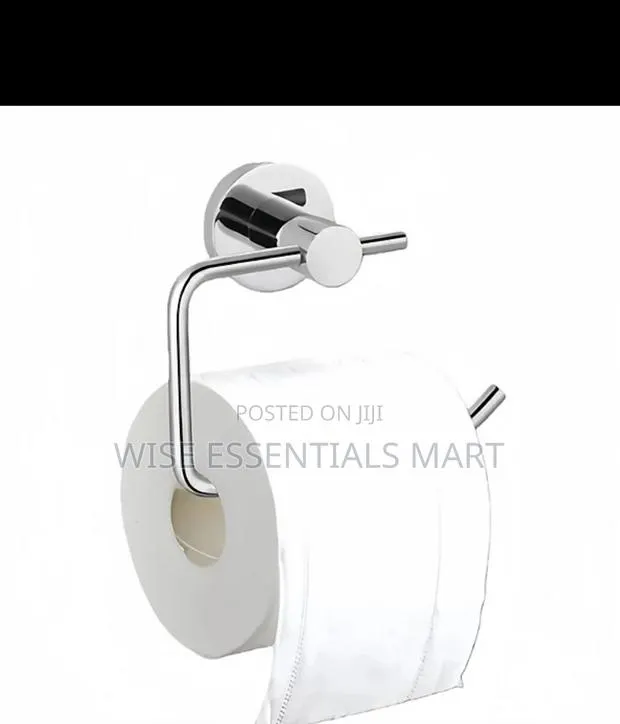 Bathroom Towel and Tissue Holder · Photo 1