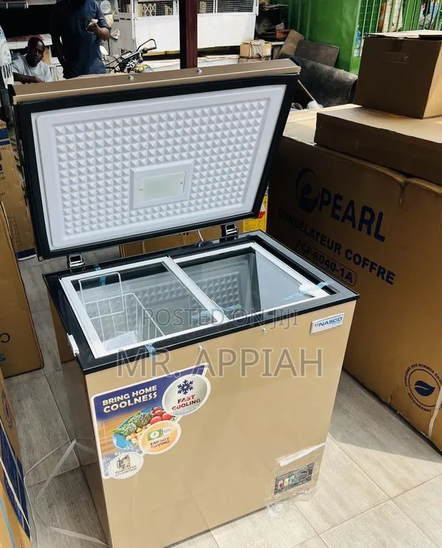Unique 142L Single Door Chest(Nasco Nas200fl)Gold · Photo 1