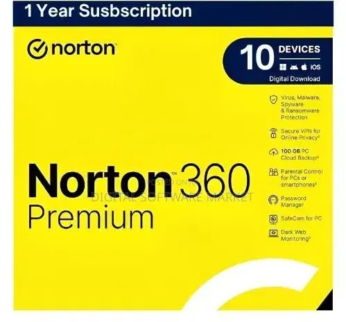 Norton 360 Premium | Advanced 10 Devices | 1 Year Mac or Windows · Photo 1